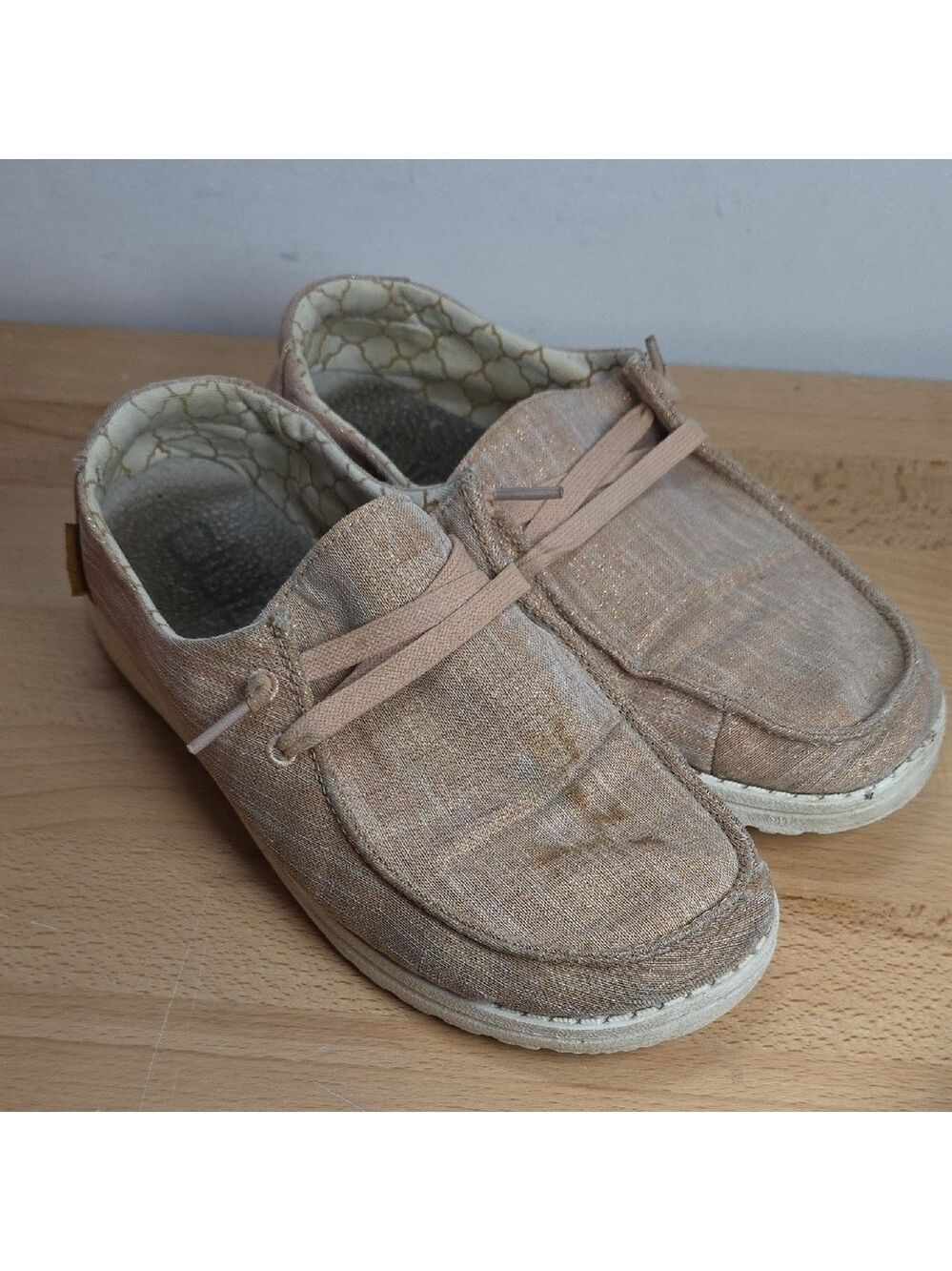 WEN Sparkling Rose Gold Slip-On Shoes Us 7